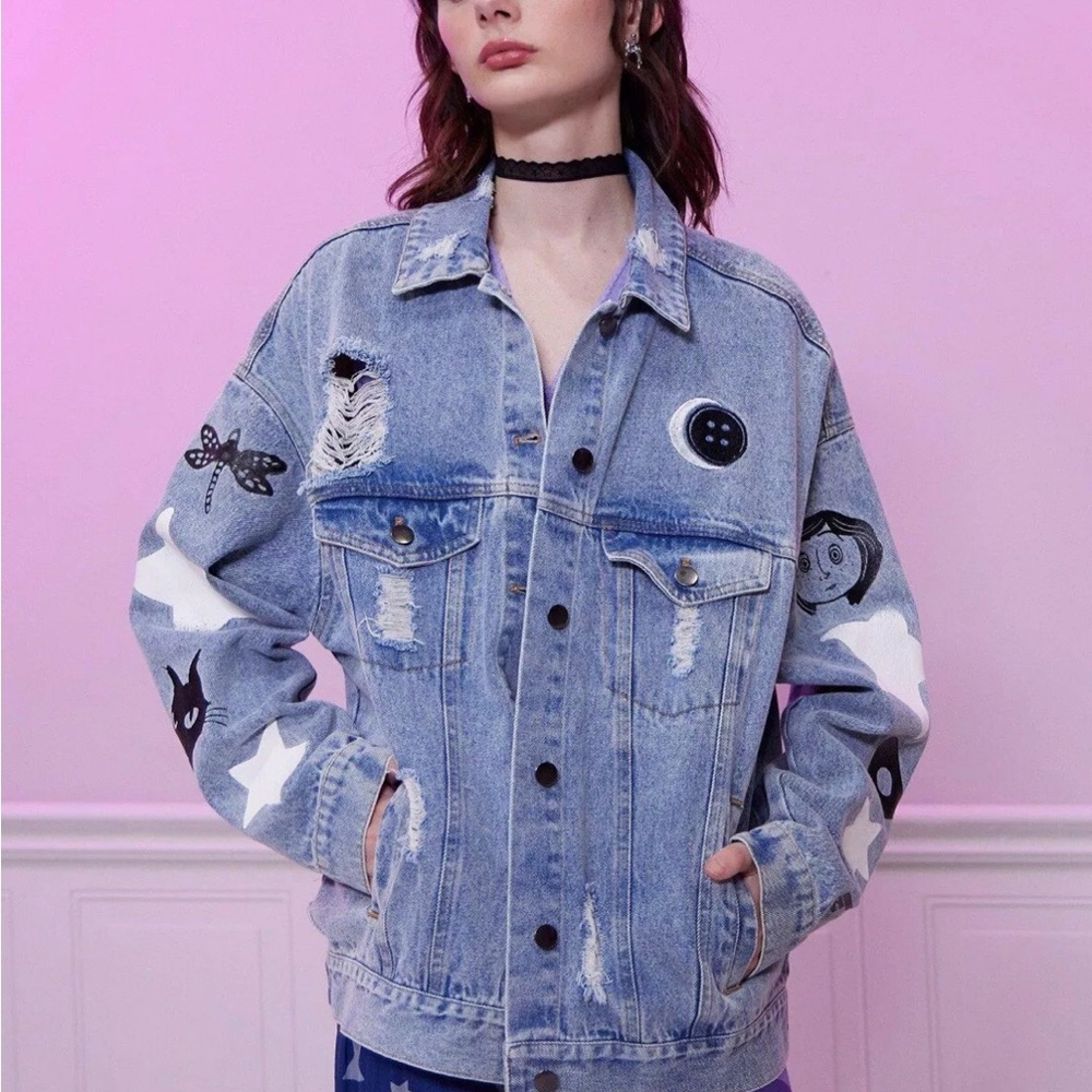 Coraline Jean Jacket Hot Topic NWT Sz XL